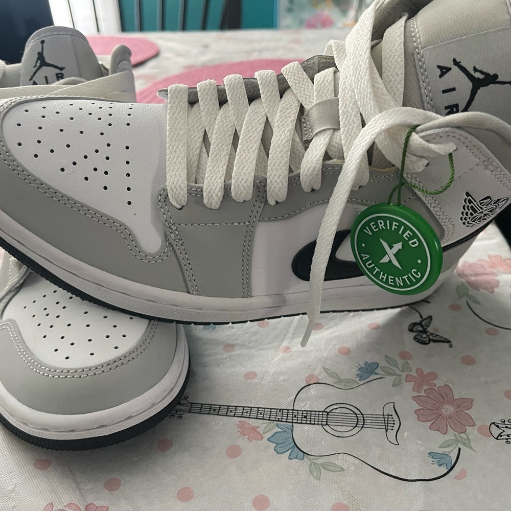 Jordan Athletic Gray and White Sneakers